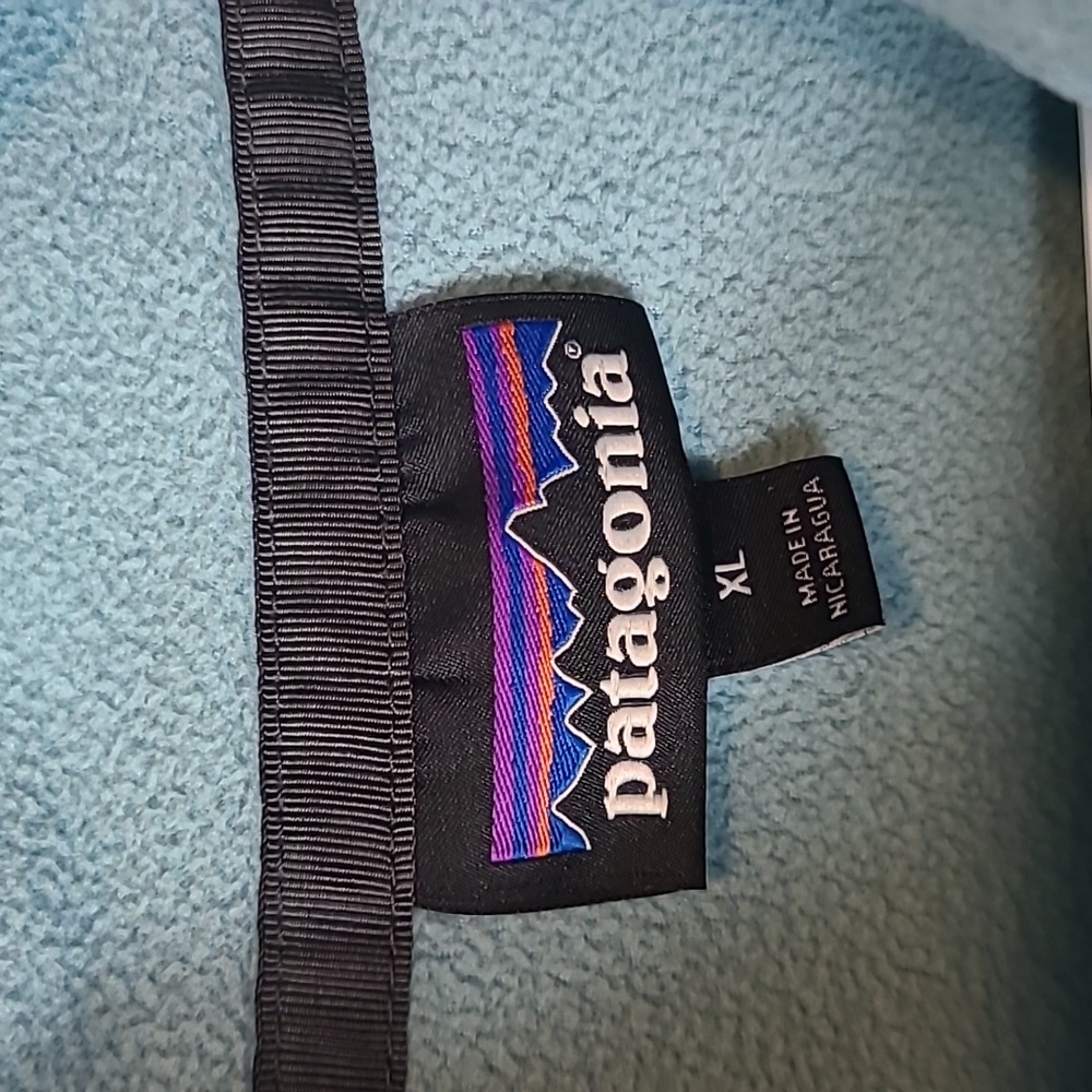 Patagonia Worn Wear Men's Micro D Snap-T Pullover 26165 Blue/ Orange Size XL - Picture 2 of 7